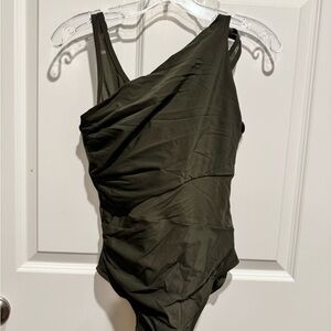 Miraclesuit Olive Green One Piece Swimsuit